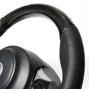 REAL ORIGINAL SERIES D SHAPE BLACK CARBON BLACK EURO STITCH STEERING WHEEL FOR TOYOTA 86 GR ZN6 GR-BKC-BK