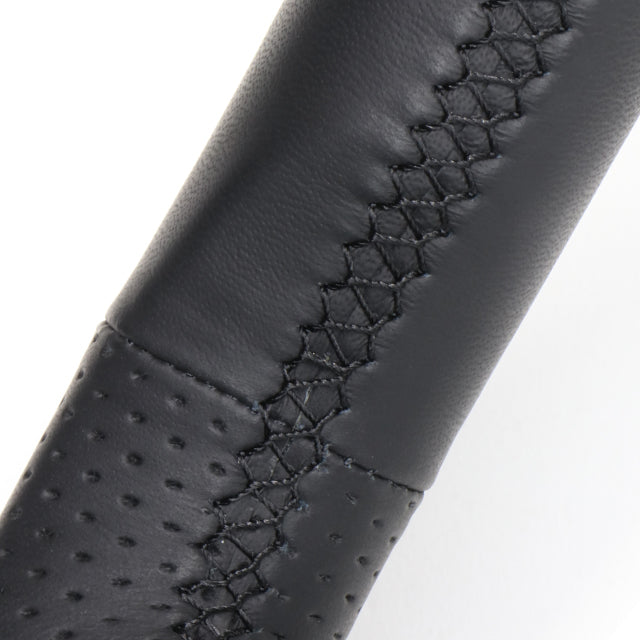 REAL ORIGINAL SERIES PLATE TYPE PIANO BLACK PLATE & PIANO BLACK PANEL BLACK EURO STITCH STEERING WHEEL FOR TOYOTA C-HR 10 50  X10N-PBP-PBP