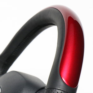 REAL ORIGINAL SERIES PLATE TYPE PEARL RED PLATE & PEARL RED PANEL BLACK EURO STITCH STEERING WHEEL FOR TOYOTA C-HR 10 50  X10N-RDP-RDP