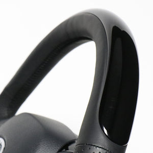 REAL ORIGINAL SERIES SET PLATE TYPE + UNDER PAD SET PIANO BLACK PLATE STEERING + PIANO BLACK UNDER PAD BLACK EURO STITCH STEERING WHEEL FOR TOYOTA C-HR 10 50  X10N-PBP-PBP-PBP