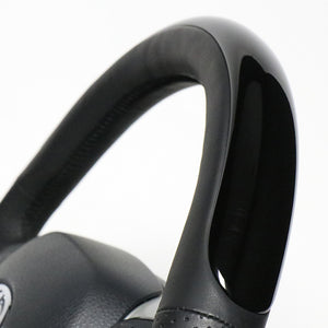 REAL ORIGINAL SERIES SET PLATE TYPE + UNDER PAD SET PIANO BLACK PLATE STEERING + SILVER UNDER PAD BLACK EURO STITCH STEERING WHEEL FOR TOYOTA C-HR 10 50  X10N-PBP-PBP-SLP