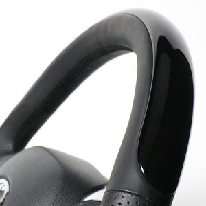 REAL ORIGINAL SERIES SET PLATE TYPE + UNDER PAD SET PIANO BLACK PLATE STEERING + WHITE UNDER PAD BLACK EURO STITCH STEERING WHEEL FOR TOYOTA C-HR 10 50  X10N-PBP-PBP-WHP