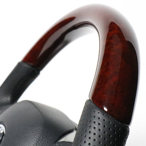 REAL ORIGINAL SERIES SET COMBINATION TYPE + UNDER PAD SET BROWN WOOD STEERING + SILVER UNDER PAD BLACK EURO STITCH STEERING WHEEL FOR TOYOTA C-HR 10 50  X10-BRW-PBP-SLP