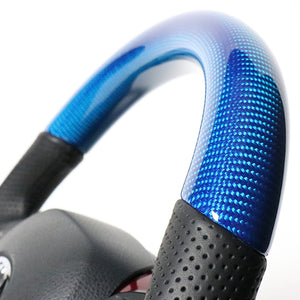 REAL ORIGINAL SERIES SET COMBINATION TYPE + UNDER PAD SET BLUE CARBON STEERING + PEARL RED UNDER PAD BLACK EURO STITCH STEERING WHEEL FOR TOYOTA C-HR 10 50  X10-BLC-PBP-RDP