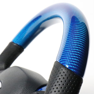 REAL ORIGINAL SERIES SET COMBINATION TYPE + UNDER PAD SET BLUE CARBON STEERING + PEARL BLUE UNDER PAD BLACK EURO STITCH STEERING WHEEL FOR TOYOTA C-HR 10 50  X10-BLC-PBP-BLP