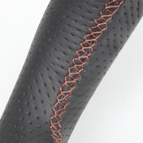 REAL ORIGINAL SERIES ROUND SHAPEDEEP BROWN WOOD BROWN EURO STITCH STEERING WHEEL FOR TOYOTA ALPHARD HYBRID 20  H20-RBW-BR