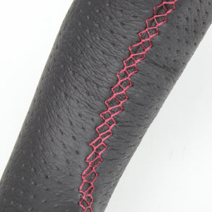 REAL ORIGINAL SERIES ROUND SHAPEROYAL BLACKWOOD DARK WINE EURO STITCH STEERING WHEEL FOR TOYOTA VELLFIRE 20  H20-RKW-DW