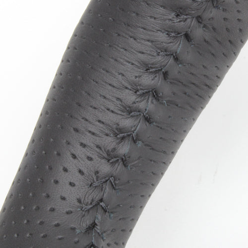 REAL ORIGINAL SERIES ROUND SHAPE54 BLACK WOOD BLACK STITCH STEERING WHEEL FOR TOYOTA CROWN HYBRID 200  H20-GDW-BK