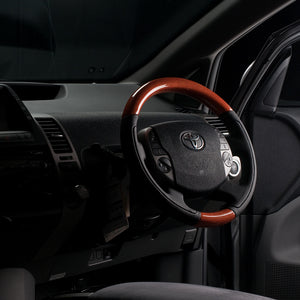 REAL ORIGINAL SERIES OVAL SHAPE ORANGE CARBON BLACK STITCH STEERING WHEEL FOR TOYOTA PRIUS 20  20-1-ORC