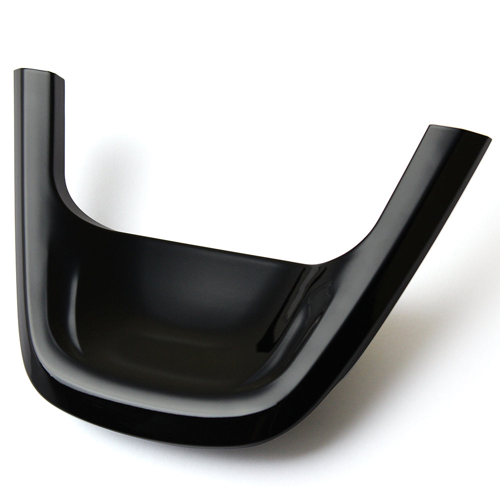 REAL ORIGINAL SERIES SET BLACK WOOD STEERING + PIANO BLACK UNDER PAD BLACK STITCH STEERING WHEEL FOR TOYOTA PRIUS PHV 50  50-BKW-BK-PBP