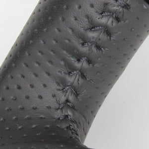 REAL ORIGINAL SERIES D SHAPE BROWN WOOD BLACK STITCH STEERING WHEEL FOR TOYOTA AURIS 180  E160-BRW-BK