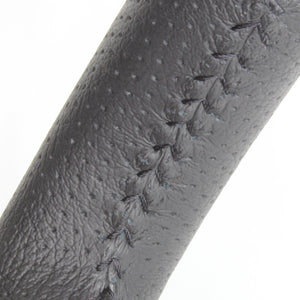 REAL ORIGINAL SERIES SOFT D SHAPE PIANO BLACK BLACK STITCH STEERING WHEEL FOR TOYOTA VITZ GR SPORT 130  P130-PBW-BK