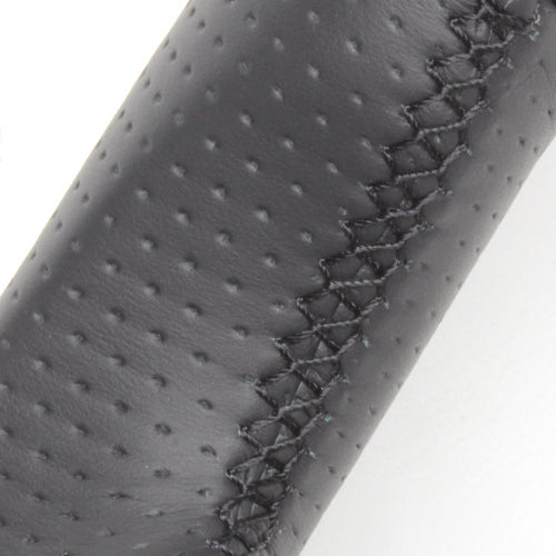 REAL PREMIUM SERIES SOFT D SHAPE 55 BLACK WOOD BLACK EURO STITCH STEERING WHEEL FOR TOYOTA ESTIMA HYBRID AHR20W:4 TYPE  U60-BKW-BK