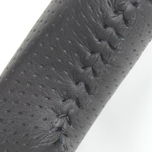 REAL ORIGINAL SERIES SOFT D SHAPE BLACK CARBON BLACK STITCH STEERING WHEEL FOR TOYOTA VOXY 80  R80-BKC-BK