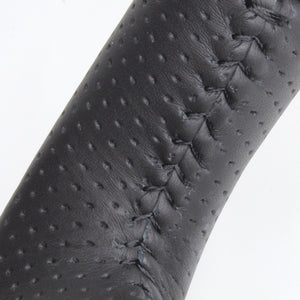 REAL ORIGINAL SERIES SOFT D SHAPE BLACK CARBON BLACK STITCH STEERING WHEEL FOR TOYOTA FJ CRUISER GSJ15W FJ-PX-BKC