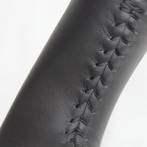 REAL ORIGINAL SERIES SOFT D SHAPE PIANO BLACK BLACK STITCH STEERING WHEEL FOR TOYOTA FJ CRUISER GSJ15W FJ-PBW-BK