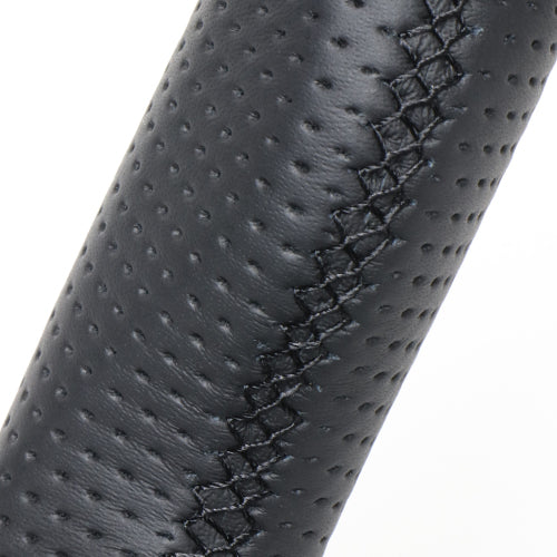 REAL ORIGINAL SERIES SOFT D SHAPE PIANO BLACK BLACK EURO STITCH STEERING WHEEL FOR MAZDA MAZDA2 DJ  MZD-PBW-BK