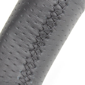 REAL ORIGINAL SERIES D SHAPE BROWN WOOD BLACK EURO STITCH STEERING WHEEL FOR MAZDA AXELA BM:ZENKI BY:ZENKI  MZA-BRW-BK