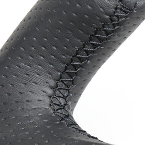 REAL ORIGINAL SERIES SOFT D SHAPE BLACK CARBON BLACK EURO STITCH STEERING WHEEL FOR HONDA SHUTTLE GP7 8 GK8 9  HNA-BKC-BK