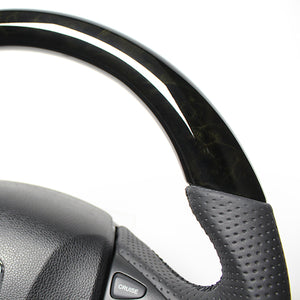 REAL ORIGINAL SERIES SOFT D SHAPE BLACK WOOD BLACK EURO STITCH STEERING WHEEL FOR HONDA SHUTTLE GP7 8 GK8 9  HNA-BKW-BK