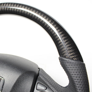 REAL ORIGINAL SERIES SOFT D SHAPE BLACK CARBON BLACK EURO STITCH STEERING WHEEL FOR HONDA SHUTTLE GP7 8 GK8 9  HNA-BKC-BK