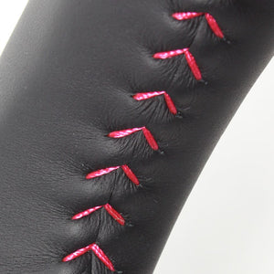 REAL ORIGINAL SERIES SOFT D SHAPE CANDY PINK PINK STITCH STEERING WHEEL FOR MAZDA FLARE WAGON CUSTOM STYLE MM32S MM42S  MR31-PCW-PC