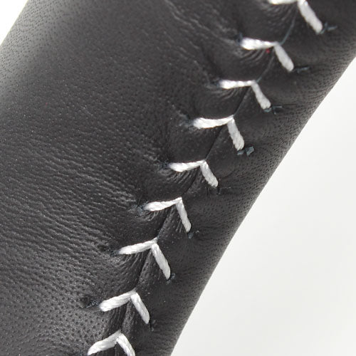 REAL ORIGINAL SERIES SOFT D SHAPE WHITE WHITE STITCH STEERING WHEEL FOR SUZUKI HUSTLER MR31S MR41S  MR31-WHW-WH