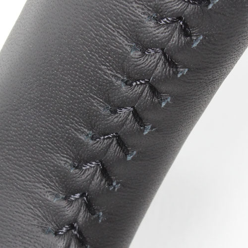 REAL ORIGINAL SERIES SOFT D SHAPE BROWN WOOD BLACK STITCH STEERING WHEEL FOR SUZUKI SPACIA MK32S MK42S  MR31-BRW-BK