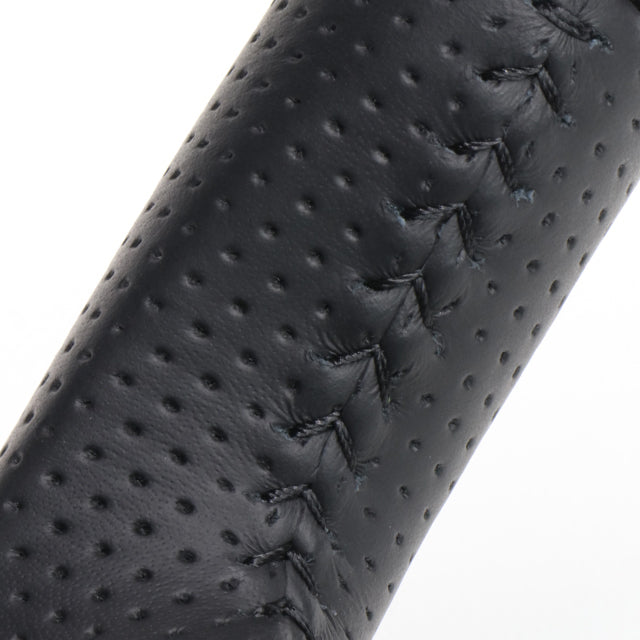 REAL ORIGINAL SERIES SOFT D SHAPE 42 BROWN WOOD BLACK STITCH STEERING WHEEL FOR TOYOTA HILUX GUN125 N125-42BRW-BK