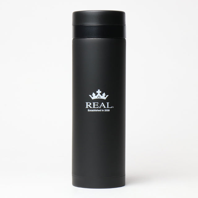 REAL WATER BOTTLE BLACK REAL-WB-BK