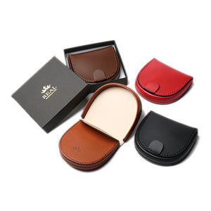 REAL HORSESHOE-SHAPED COIN CASE BLACK REAL-CP-BK
