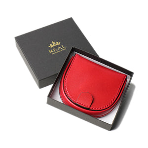REAL HORSESHOE-SHAPED COIN CASE RED REAL-CP-RD