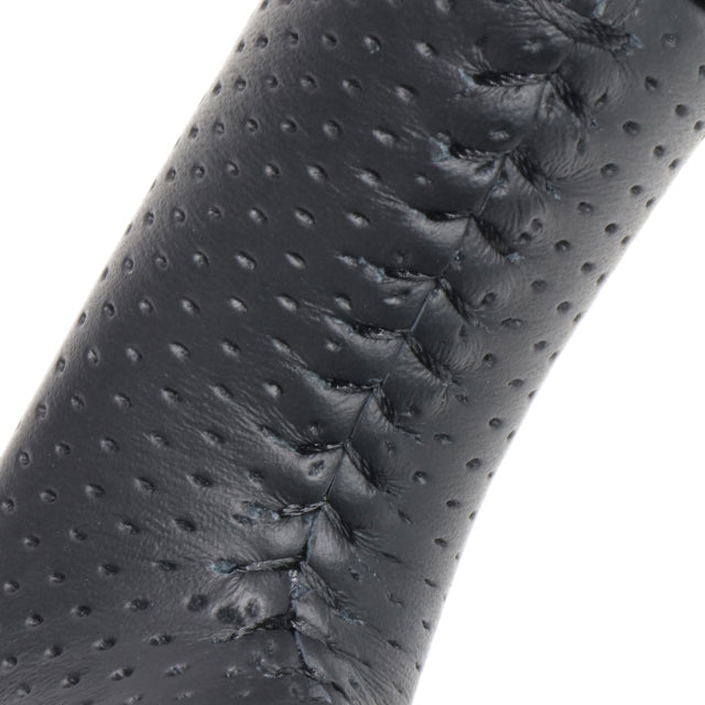 REAL ORIGINAL SERIES SOFT D SHAPE BROWN WOOD BLACK STITCH STEERING WHEEL FOR TOYOTA HARRIER 30  FJH-BRW-BK