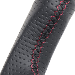 REAL LEXUS SERIES D SHAPE BLACK CARBON & DARK WINE LEATHER DARK WINE X BLACK EURO STITCH STEERING WHEEL FOR LEXUS RC F 10 : KOUKI  LXB-BKC-DW