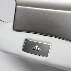 REAL LEXUS SERIES D SHAPE BLACK CARBON & WHITE LEATHER WHITE X BLACK EURO STITCH STEERING WHEEL FOR LEXUS RC 10 : KOUKI  LXB-BKC-WH