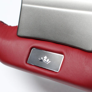 REAL LEXUS SERIES D SHAPE BLACK CARBON & DARK WINE LEATHER DARK WINE X BLACK EURO STITCH STEERING WHEEL FOR LEXUS RC F 10 : KOUKI  LXB-BKC-DW