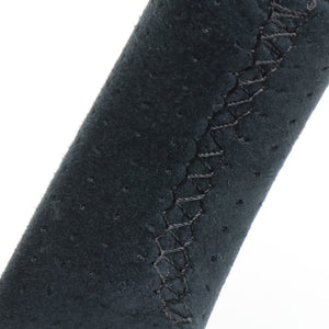 REAL ORIGINAL SERIES SOFT D SHAPE BLACK CARBON & BLACK ULTRA SUEDE BLACK EURO STITCH STEERING WHEEL FOR SUZUKI SWIFT ZC13S ZC43S ZC53S ZD53S ZC83S ZD83S  SZA-BKC-ALC