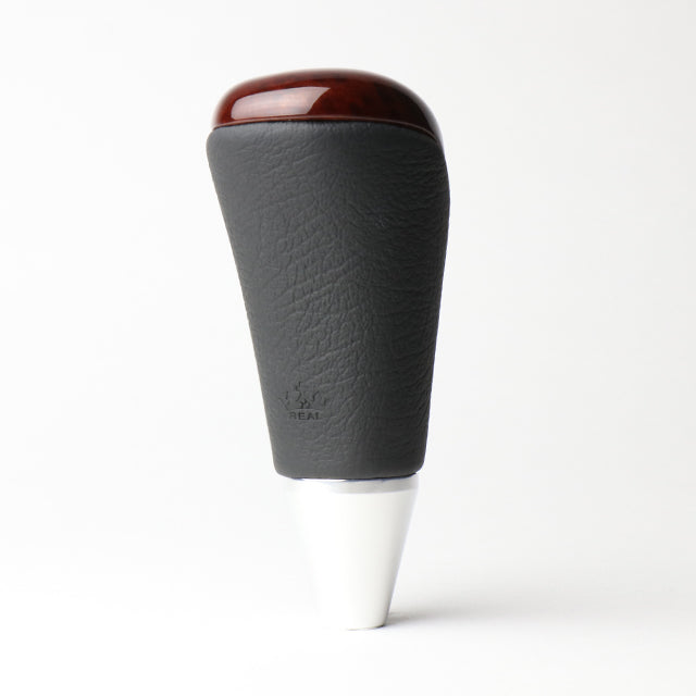 REAL SHIFT KNOB BROWN WOOD PRINT FOR TOYOTA HIACE 200 : 1-3 TYPES  SKA-BRW