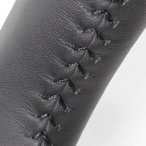 REAL ORIGINAL SERIES SOFT D SHAPE BLACK CARBON BLACK STITCH STEERING WHEEL FOR SUBARU STELLA LA150F LA160F  M90-BKC-BK