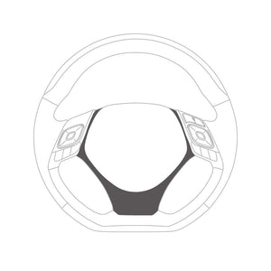 REAL STEERING UNDER PAD FOR C-HR WHITE FOR C-HR ZYX10 NGX50 H28 2016 .12~ X10-PAD-WHP