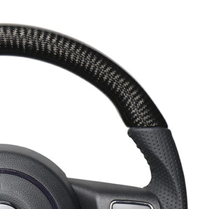 REAL ORIGINAL SERIES D SHAPE BLACK CARBON BLACK STITCH STEERING WHEEL FOR JEEP WRANGLER JK38:LATE  JPA-BKC-BK