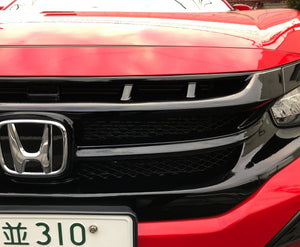 SEEKER FRP FRONT GRILL FRP GLOSSY BLACK PAINTED FOR HONDA CIVIC FK7 8  16010-FK8-F02