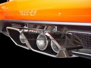 POWER CRAFT HYBRID EXHAUST MUFFLER SYSTEM SQUARE TAIL WITH RACING STRAIGHT CATALYZER FOR LAMBORGHINI AVENTADOR LP700 LP720 P-LA340102-SE