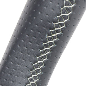 REAL PREMIUM SERIES D SHAPE NAPPA ALL LEATHER SILVER EURO STITCH STEERING WHEEL FOR TOYOTA SUPRA DB TYPE  TYCP-LPB-SL