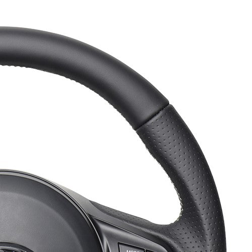REAL PREMIUM SERIES D SHAPE NAPPA ALL LEATHER SILVER EURO STITCH STEERING WHEEL FOR TOYOTA SUPRA DB TYPE  TYCP-LPB-SL