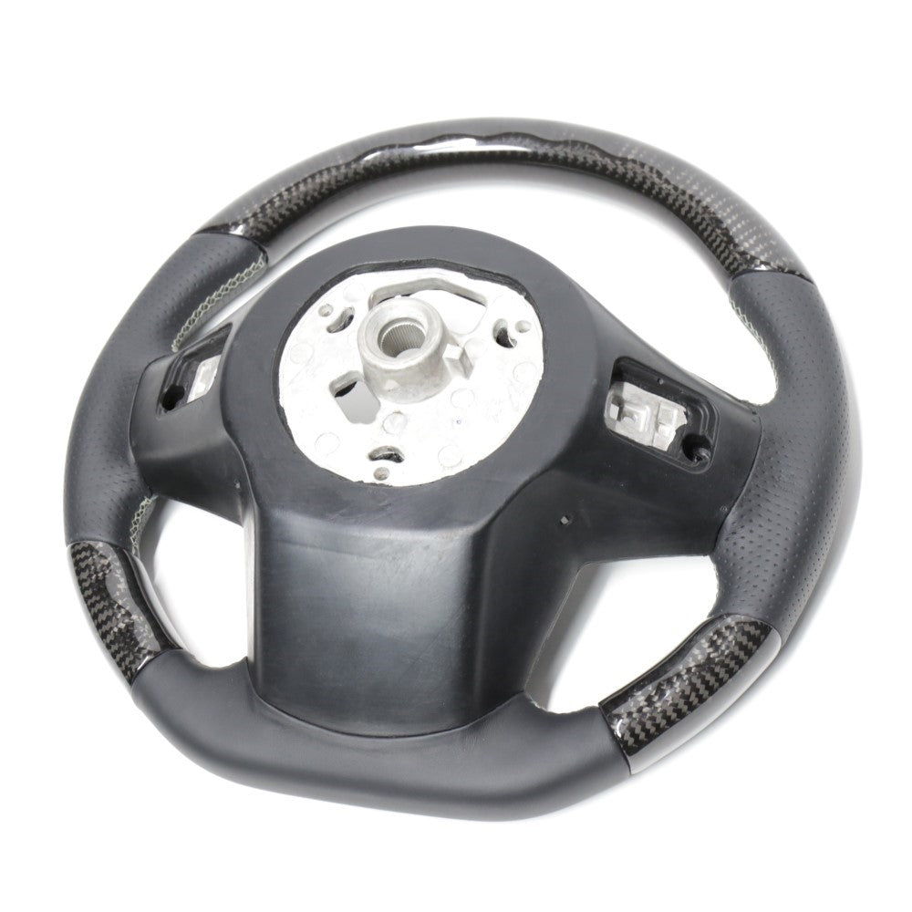 REAL PREMIUM SERIES D SHAPE NAPPA ALL LEATHER SILVER EURO STITCH STEERING WHEEL FOR TOYOTA SUPRA DB TYPE  TYCP-LPB-SL