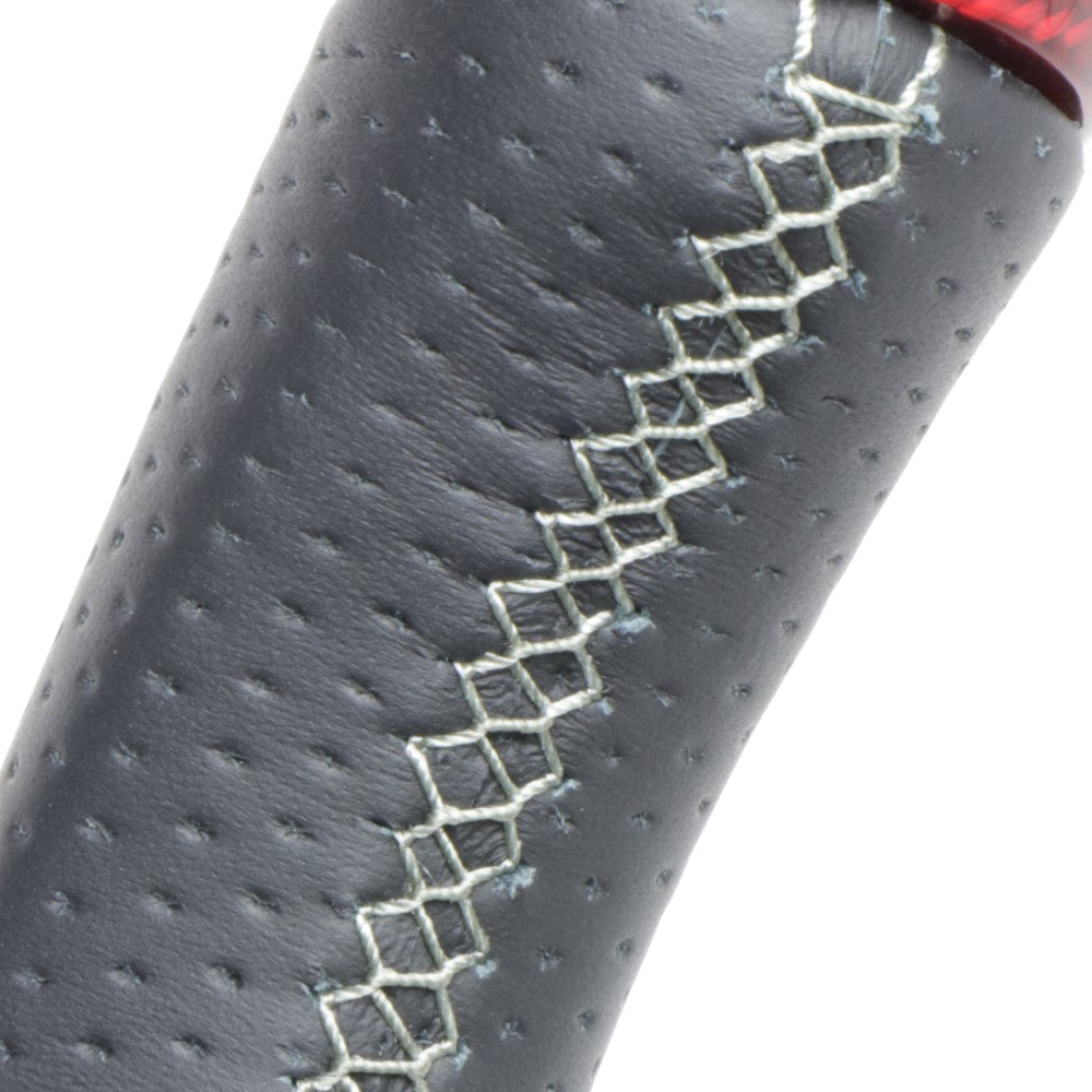 REAL PREMIUM SERIES D SHAPE RED CARBON SILVER EURO STITCH STEERING WHEEL FOR TOYOTA SUPRA DB TYPE  TYCP-RDC-SL