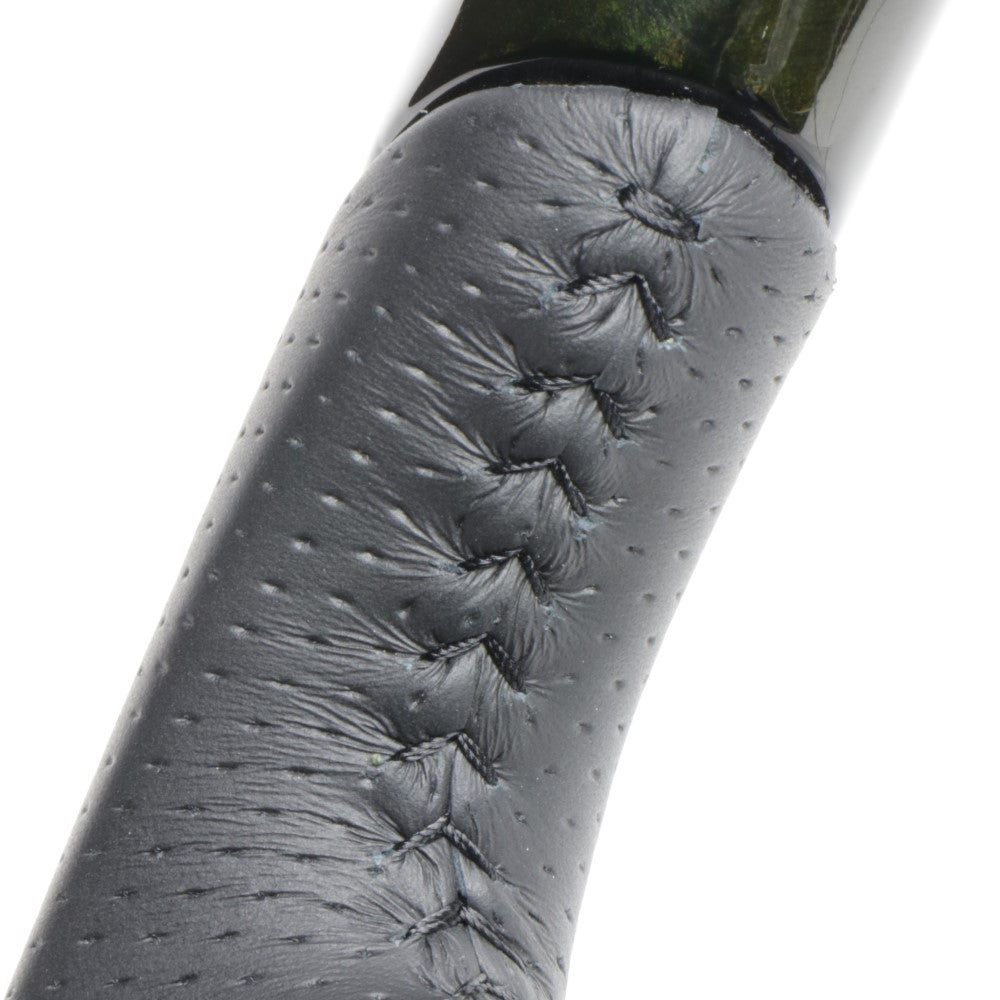 REAL ORIGINAL SERIES SOFT D SHAPE BLACK WOOD BLACK STITCH STEERING WHEEL FOR DAIHATSU ROCKY 200  TYD-BKW-BK