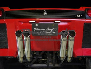POWER CRAFT 4 PIECES OUT BUMPERLESS TYPE HYBRID EXHAUST MUFFLER SYSTEM FOR LAMBORGHINI DIABLO SV 5.7VT P-LA330103