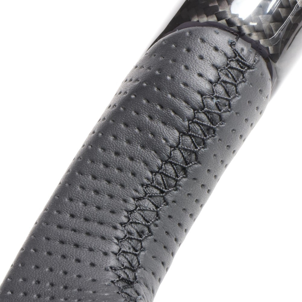 REAL ORIGINAL SERIES PARALLEL CUT C SHAPE BLACK CARBON BLACK EURO STITCH STEERING WHEEL FOR LEXUS RC 10 : ZENKI  LXC-BKC-BK